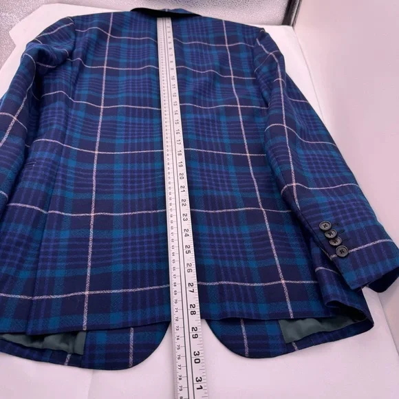NWD Paul Smith Men’s2 Button Tartan Plaid Wool Sport Coat US 36 /IT 46 $1295